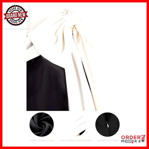 Plus Size Formal Dress One Shoulder Cocktail Gown Wedding Guest - Picture 4 of 5